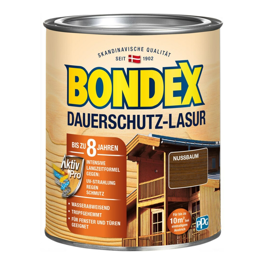 Bondex Dauerschutz-Lasur Nussbaum 0,75L
