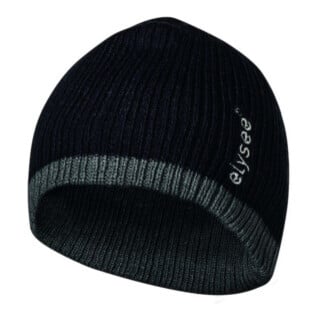 Bonnet tricoté Ole universel noir/gris 100 % polyacrylique/matelassage 100 %PES