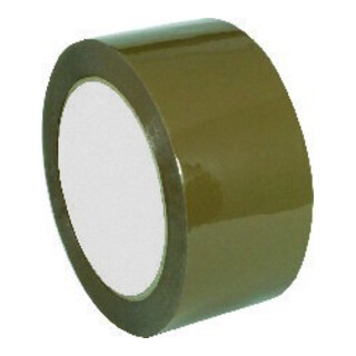 BOPP-Verpackungsklebeband 75mm x 66m, braun Acrylatkleber, leise abrollend