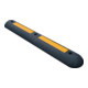 Bordure L1000xl150xH60mm PVC noir avec bandes réfléchiss. jaunes-1