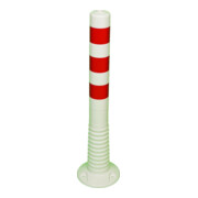 Borne de blocage polyuréthane blanc/rouge Ø 80 mm à visser avec matériel de fixation H750 mm-3