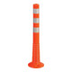 Borne de blocage polyuréthane orange/blanc Diamètre 80 mm avec support et matériel de fixation H.750 mm-1