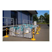 Borne de blocage PP jaune/noir Ø 63 mm avec œillet pour installation-5