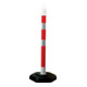 Borne de blocage PP rouge/blanc Ø 63 mm à poser avec œillet-1