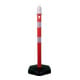 Borne de blocage PP rouge/blanc Ø 63 mm à poser avec œillet