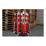 Borne de blocage PP rouge/blanc Ø 63 mm à poser avec œillet-4