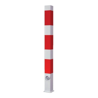 Borne de délimitation 70x70 rouge/blanc amovible 1400 mm