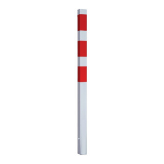 Borne de délimitation 70x70 rouge/blanc fixe 1400 mm
