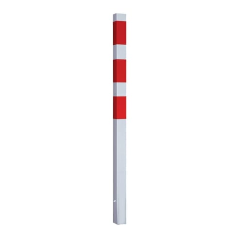 Borne de délimitation 70x70 rouge/blanc fixe 1400 mm