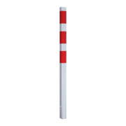 Borne de délimitation 70x70 rouge/blanc fixe 1400 mm