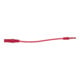 Borne d’entrée 4,0 mm sur douille d'adaptateur d'essai 1,2 mm plat (rouge)