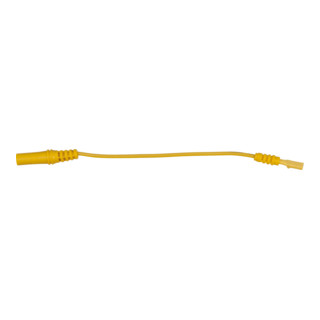 Borne d’entrée 4,0 mm sur douille d'adaptateur d'essai 3,0 mm plat (jaune)