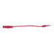 Borne d’entrée 4,0 mm sur fiche d’adaptateur d’essai 1,2 mm plat (rouge)