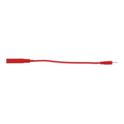Borne d’entrée 4,0 mm sur fiche d’adaptateur d’essai 2,0 mm plat (rouge)-1