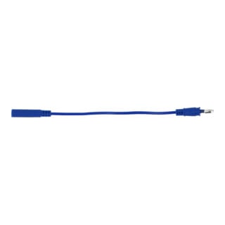 Borne d’entrée 4,0 mm sur fiche d’adaptateur d’essai 4,0 mm ronde (bleu)