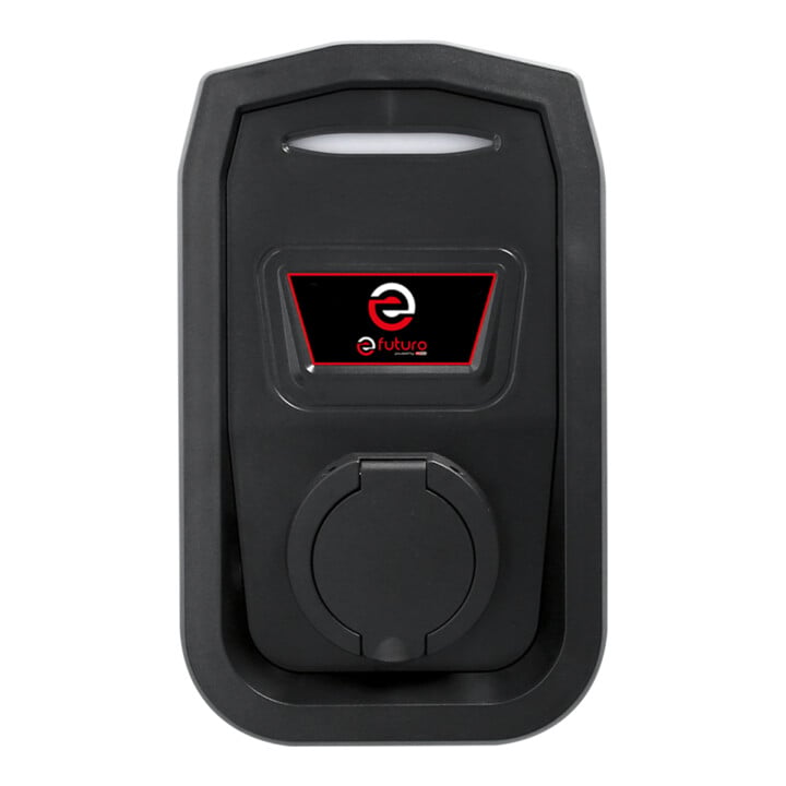Borne efuturo KS Tools avec prise de type 2, monophase, jusqu’à 7,4 kW, 32 A, 230 V, mode 3, sans contrôle d’accès RFID, avec compteur