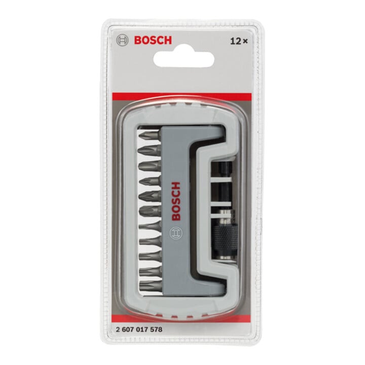 Bosch 11‑tlg. Extra Hard Kompaktes Schrauberbit-Set mit Bithalter