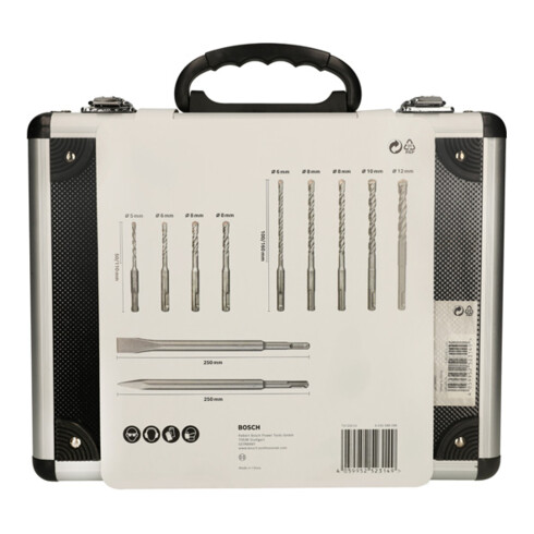 Bosch 11-tlg Hammerbohrer- und Meißel-Set SDS plus-3