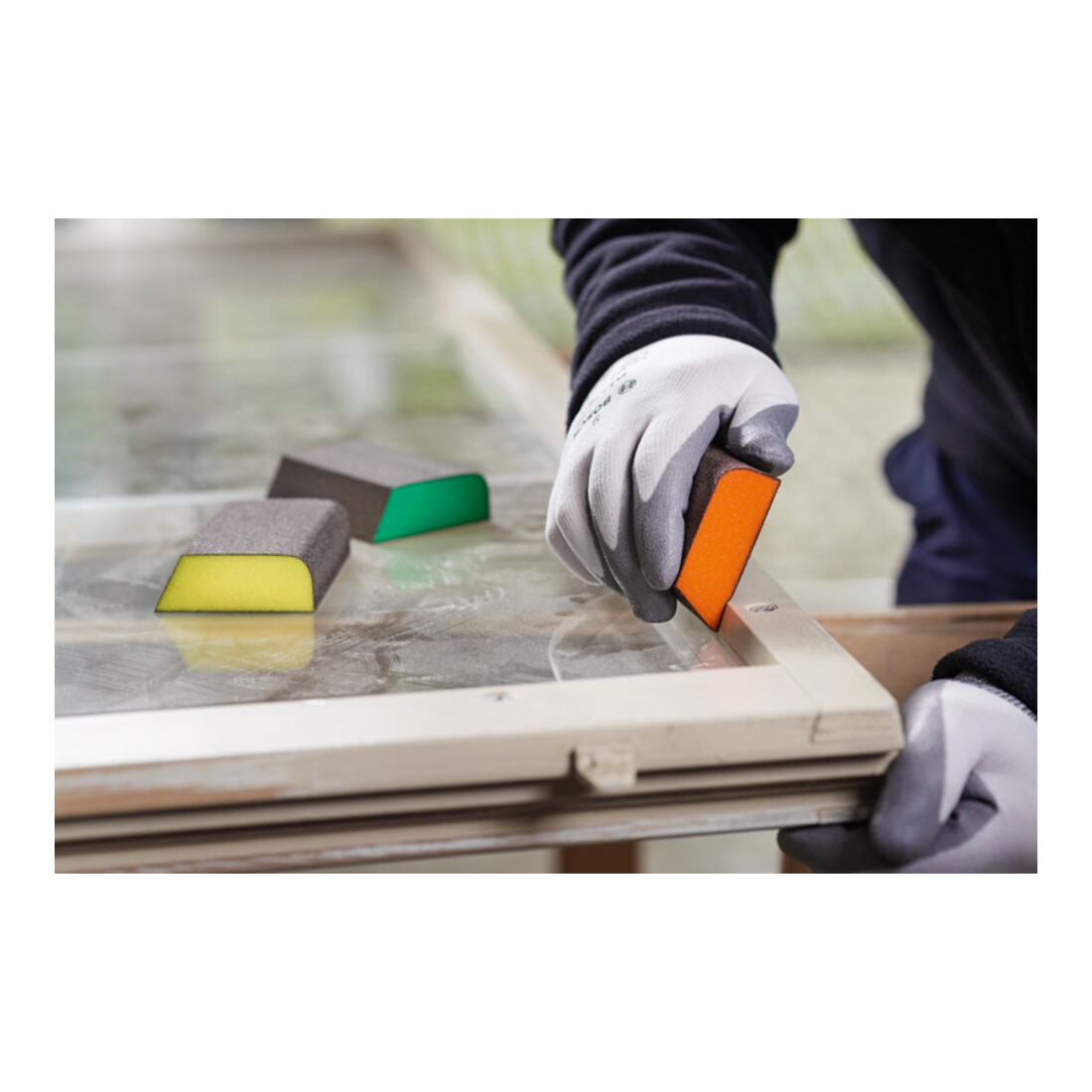 Bosch 15-delige projectbox, handschuren, 3 x K60, 3 x K120, 3 x K240