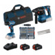 Bosch 2 x 18V-Set: GSR + GBH + 2 x Bit-Set + 2 x GBA 18V 4.0 Ah + GAL 18V-40-2