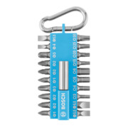 Bosch 21-teiliges Schrauberbit-Set mit Snap-hook (hellblau) Ausstellerversion