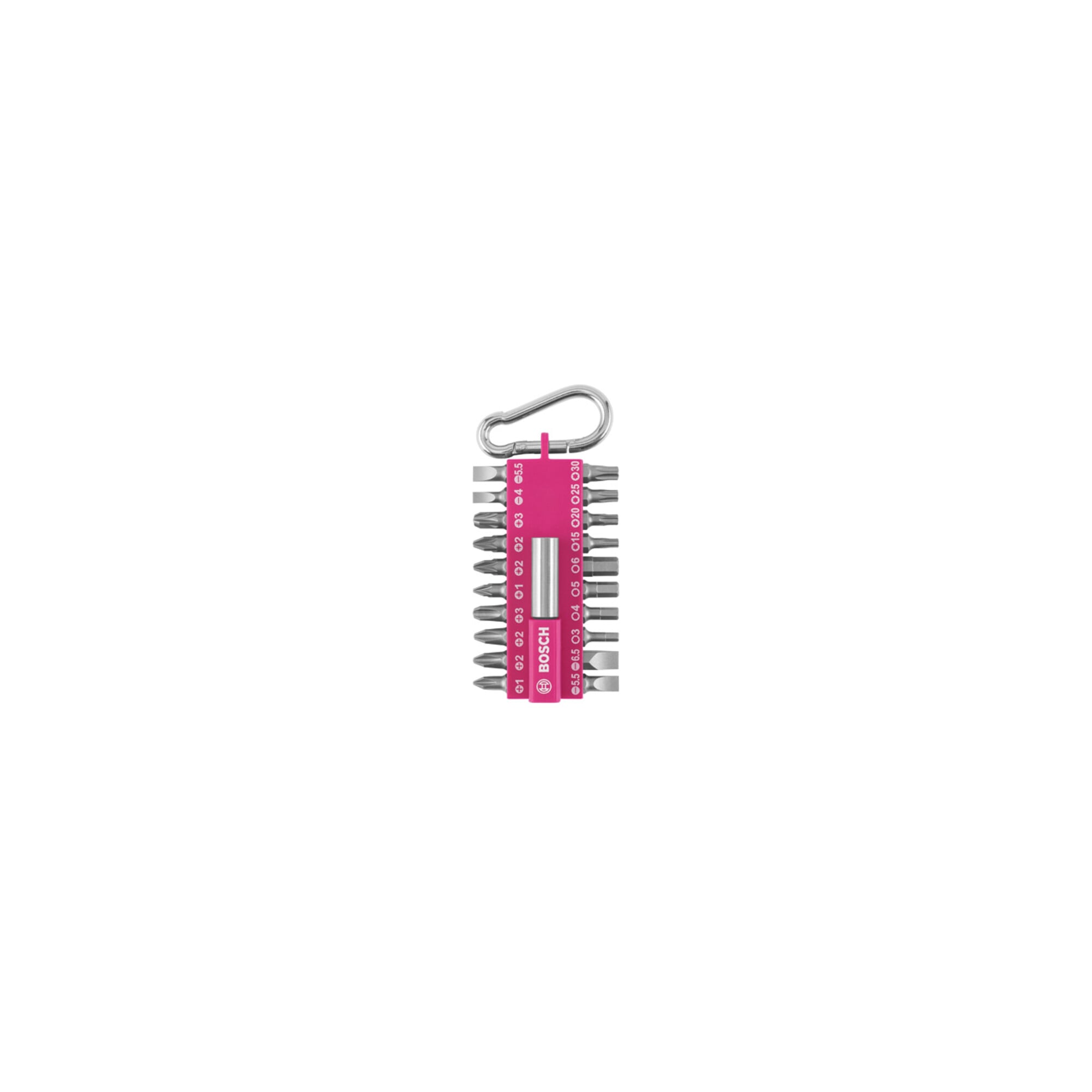 BOSCH 21-teiliges Schrauberbit-Set mit Snap-hook, Pink