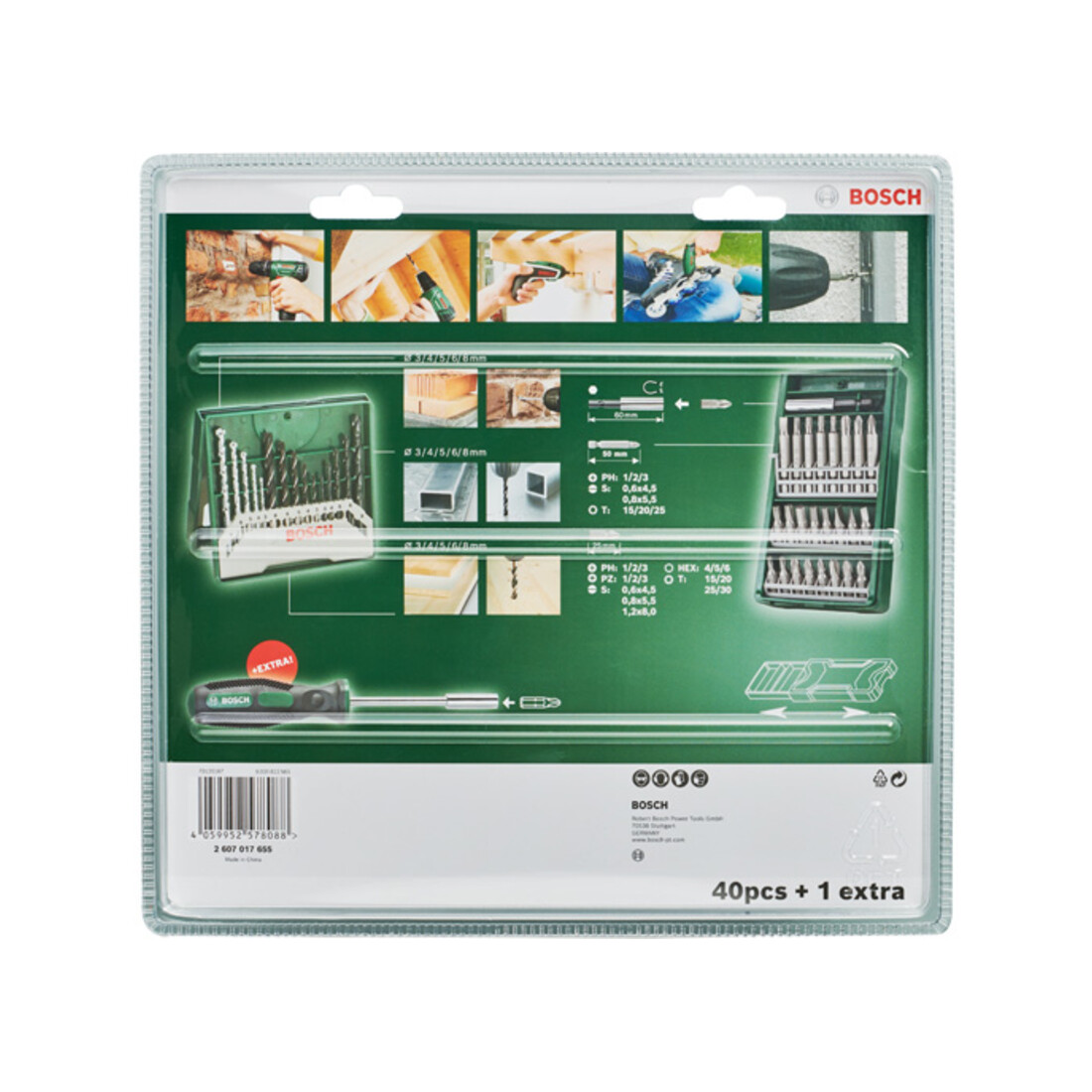 Bosch 25+15+1 Mini-X-Line Set plus Griff