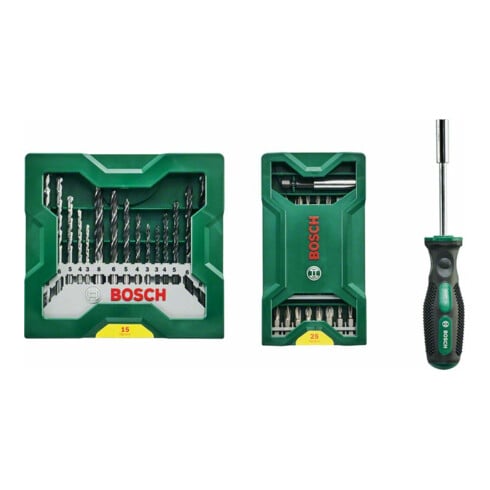 Bosch 25+15+1 Mini-X-Line set plus handgreep