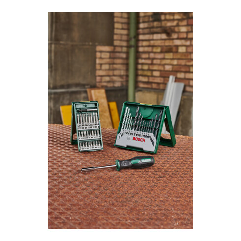 Bosch 25+15+1 Mini-X-Line set plus handgreep