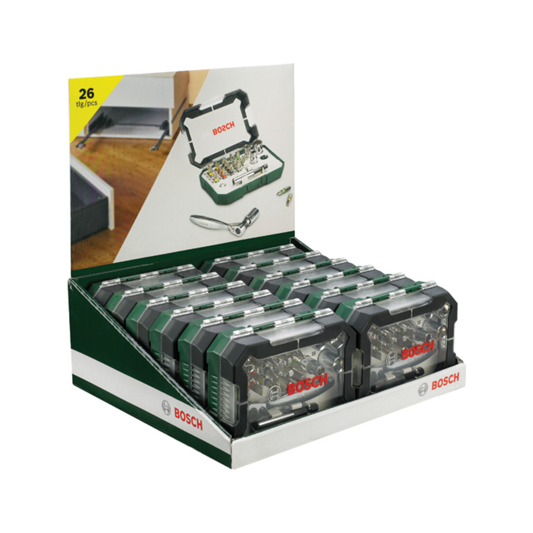 Bosch 26-teiliges Schrauberbit- und Ratschen-Set 2607017322