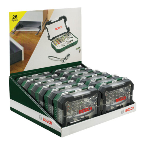 Bosch 26-teiliges Schrauberbit- und Ratschen-Set 2607017322