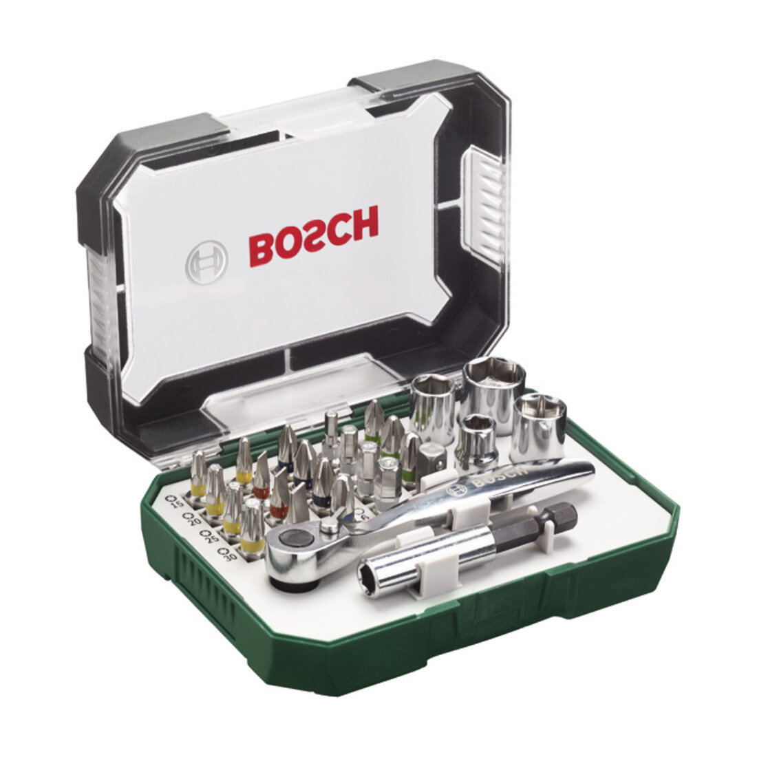 Bosch 26-teiliges Schrauberbit- und Ratschen-Set 2607017322