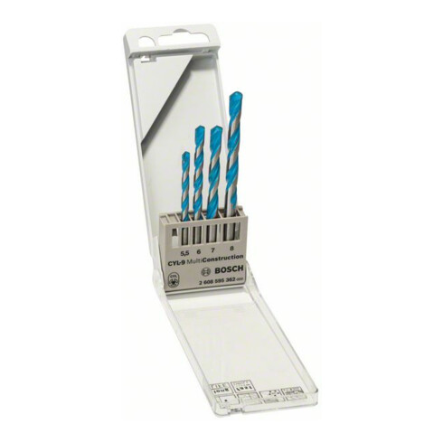 Bosch 4-tlg. Mehrzweckbohrer-Set CYL-9 Multi Construction 5.5/6/7/8 mm