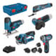 Bosch 5er Werkzeug-Set 12V: GSR + GOP + GHO + GWS + GST + 3x GBA + GAL + XL-BOXX-1