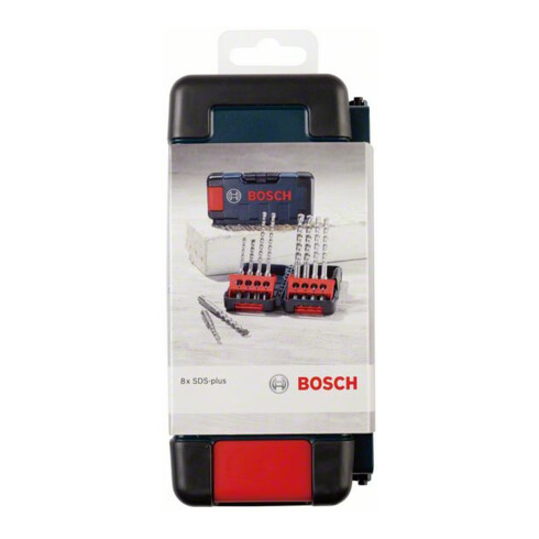 Bosch 8-delige hamerboorset SDS plus-3, stevige doos