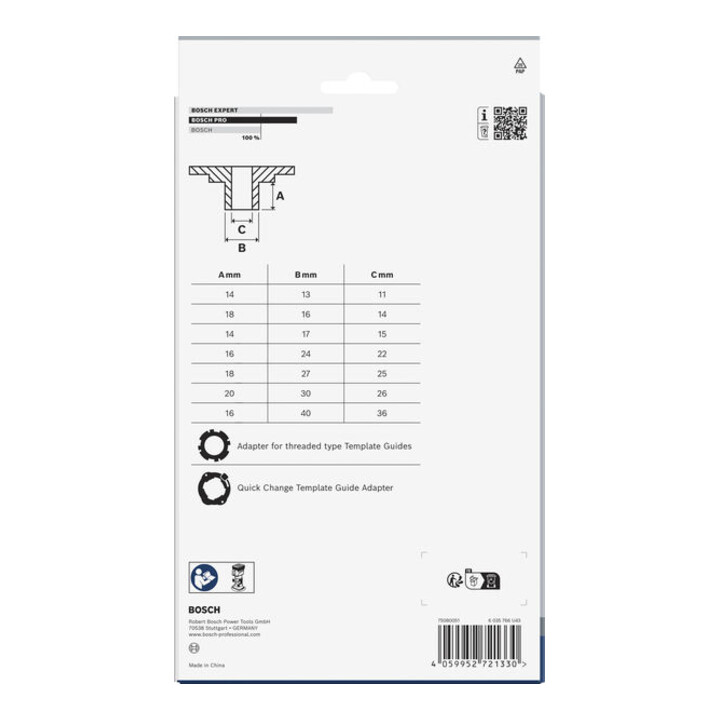 Bosch 9-delige kopieermofset voor frezen