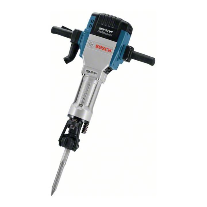 Set Bosch Abbruchhammer Stemmhammer GSH 27 VC + 7tlg. Robust Line Holzspiralbohrer-Set + 7tlg. Robust Line Betonbohrer-Set CYL-5