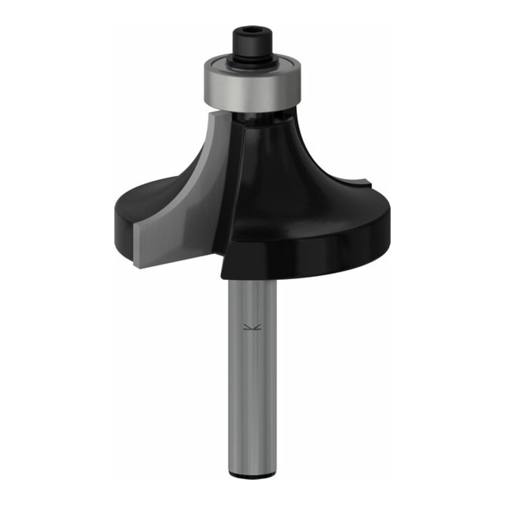 Bosch Abrundfräser 1/4", R1 12,7 mm, D 38,1 mm, L 18,6 mm, G 60 mm