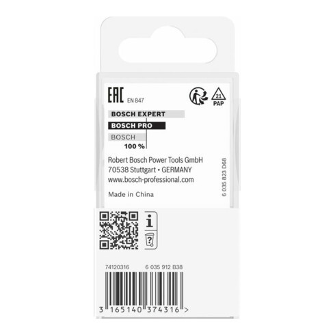 Bosch Abrundfräser 6 mm R1 12,7 mm D 38,1 mm L 18,6 mm G 60 mm