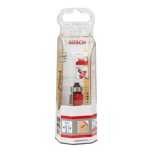 Bosch Abrundfräser Expert for Wood 8 mm D 16,7 mm R1 2 mm L 12,7 mm G 55 mm