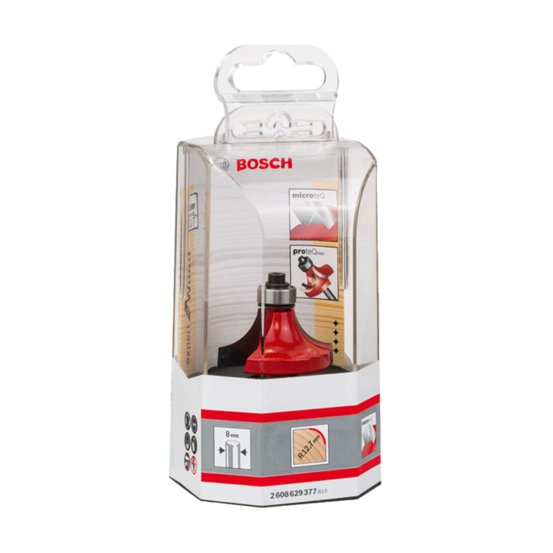 Bosch Abrundfräser Expert for Wood 8 mm D 38,1 mm R1 12,7 mm L 19 mm G 61 mm