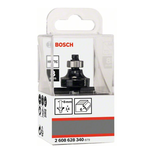 Bosch Abrundfräser Standard for Wood 8 mm R1 6 mm L 13,2 mm G 53 mm
