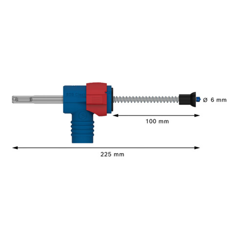 Bosch EXPERT SDS Clean plus-8X Hammerbohrer-Set 6 x 100 x 225 mm