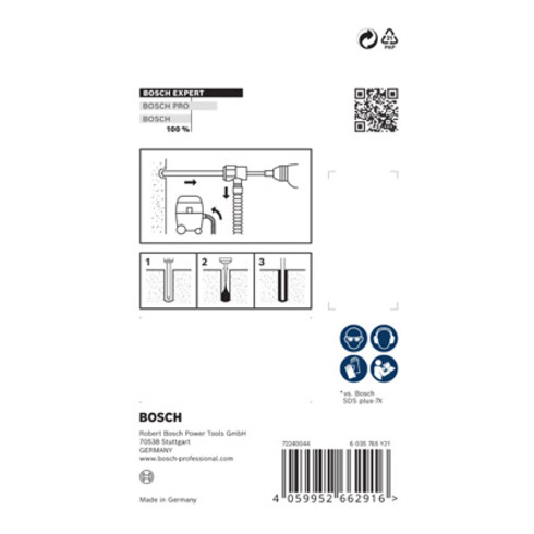 Bosch EXPERT SDS Clean plus-8X Hammerbohrer-Set 8 x 100 x 225 mm