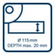 Bosch Absaughaube Full Cover GDE 115/125 FC-T Systemzubehör