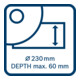 Bosch Absaughaube Full Cover GDE 230 FC-T Systemzubehör