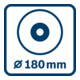Bosch Accessoires système pour grandes meuleuses d’angle GDE 180-CG-4
