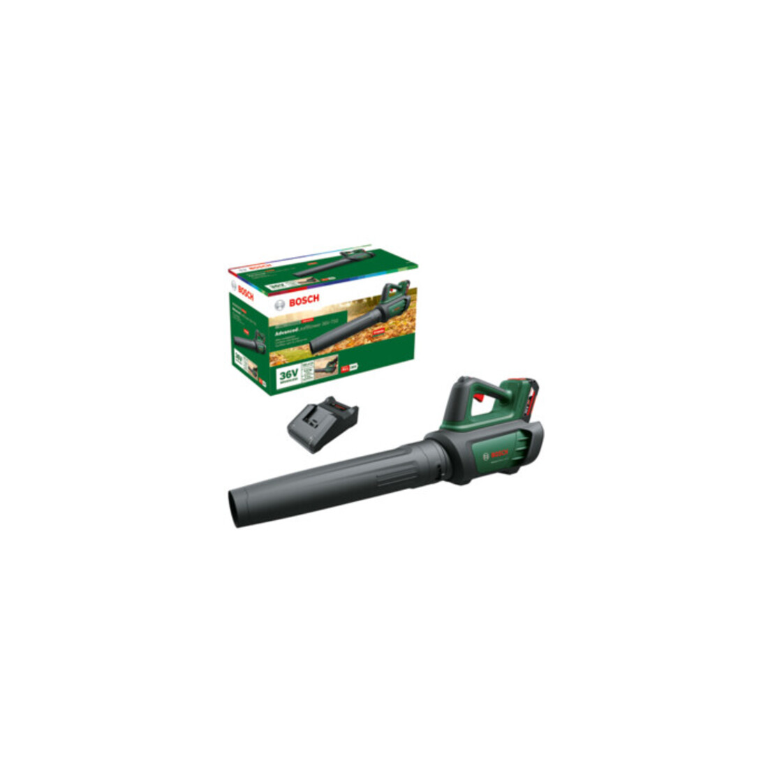 Bosch Accu Bladblazer AdvancedLeafBlower 36V-750, 1 accu, oplader