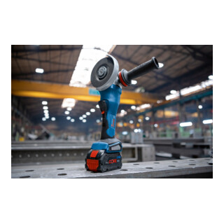 Bosch Accu-haakse slijper BITURBO GWS 18V-15 P, solo, L-BOXX