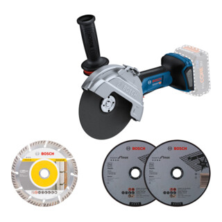 Bosch Accu-haakse slijper GWS 18V-180 P zonder accu pack